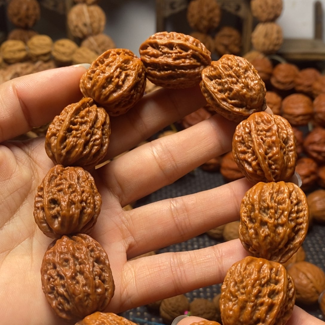 文玩核桃手串蚂蚁纹手串