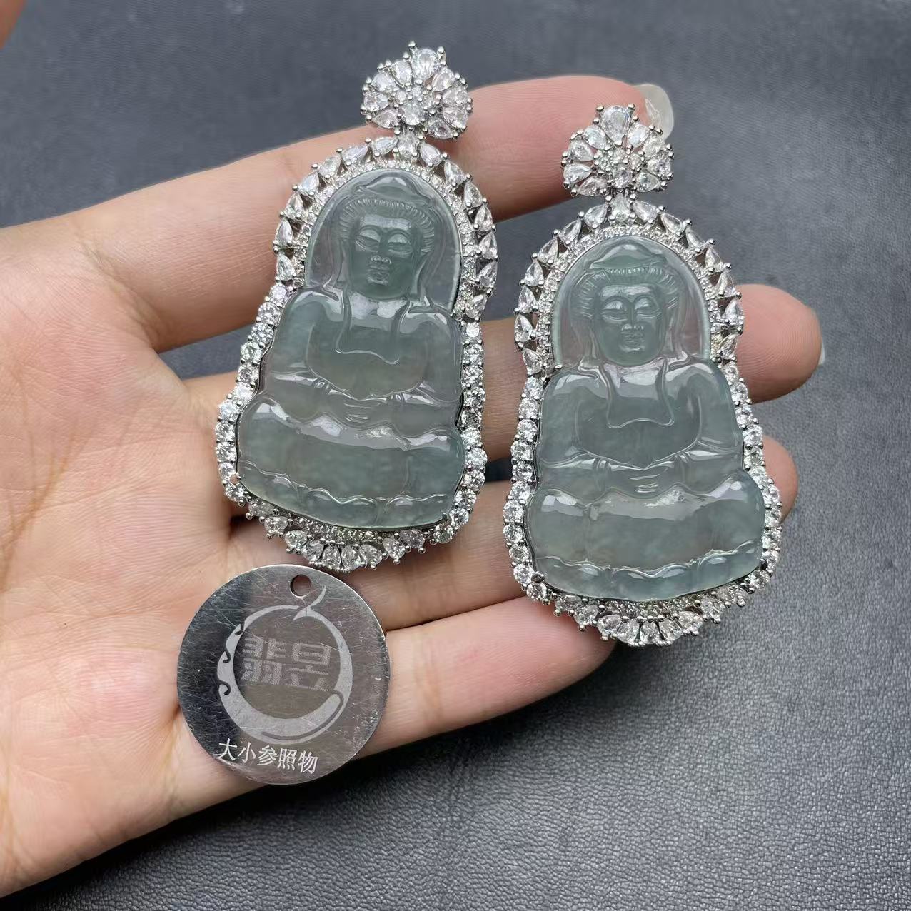 翡昱-N68-66411-天然A货翡翠吊坠绑绳-多样性发其一-L