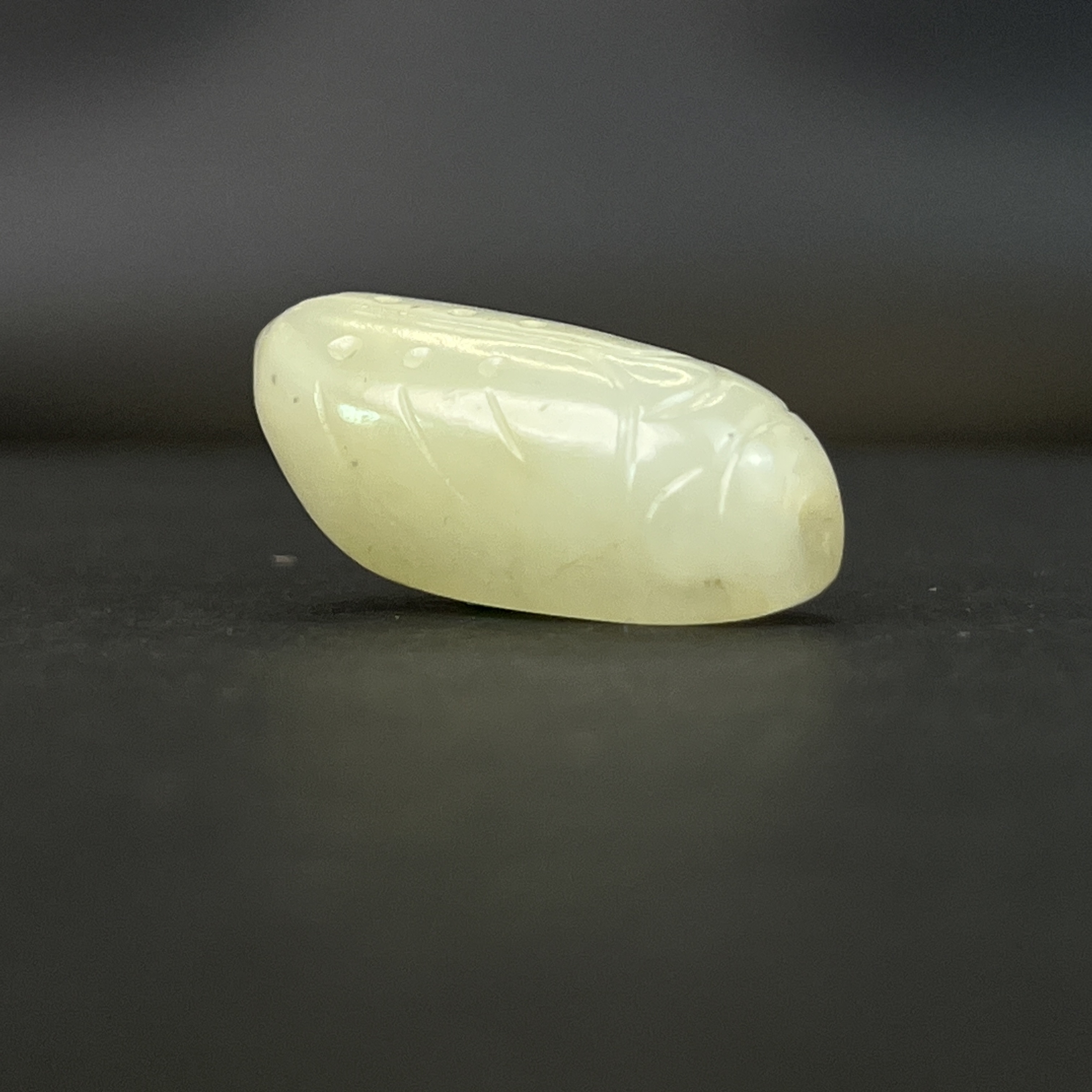 "清代和田玉蝉/ DL027078/ 古玩/收藏/德州文物"