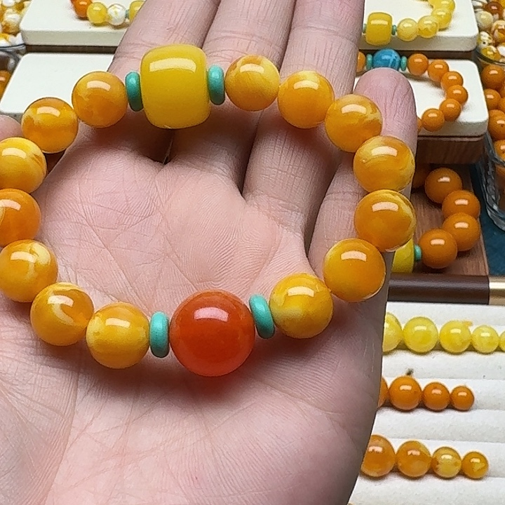 8***主非金属精品老蜡色素串搭配一条