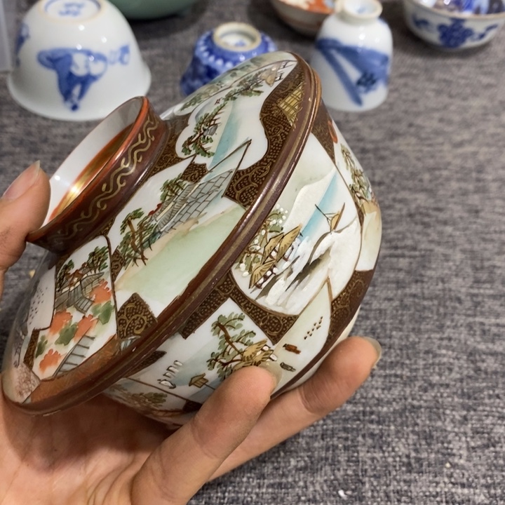 紫砂茶杯非常漂亮好看的碗