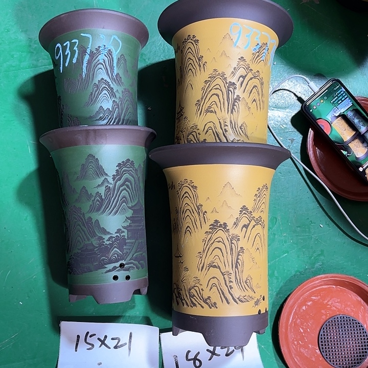 上***2紫砂花盆微瑕中小