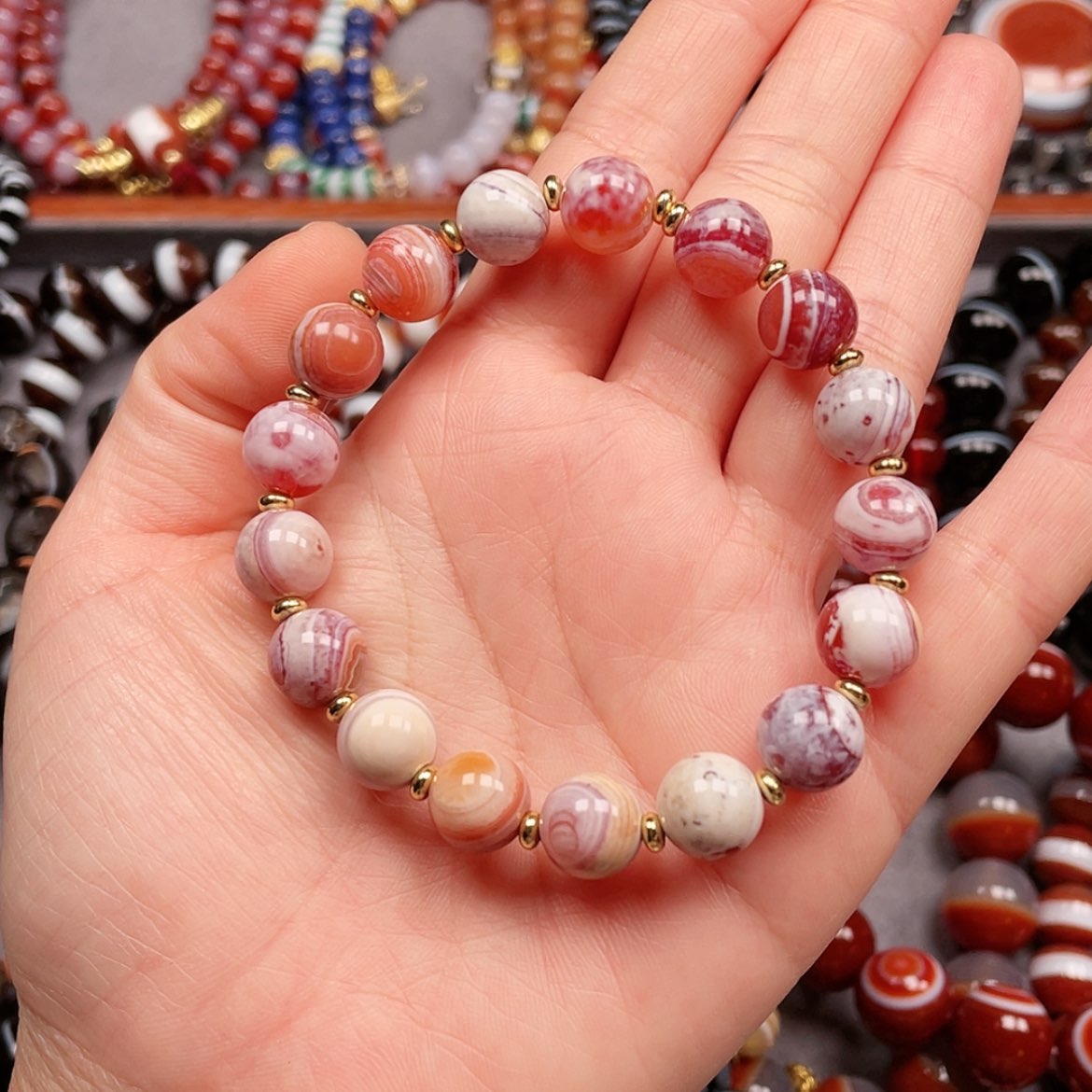 【闪购商品】合金玛瑙/玉髓珠宝半成品