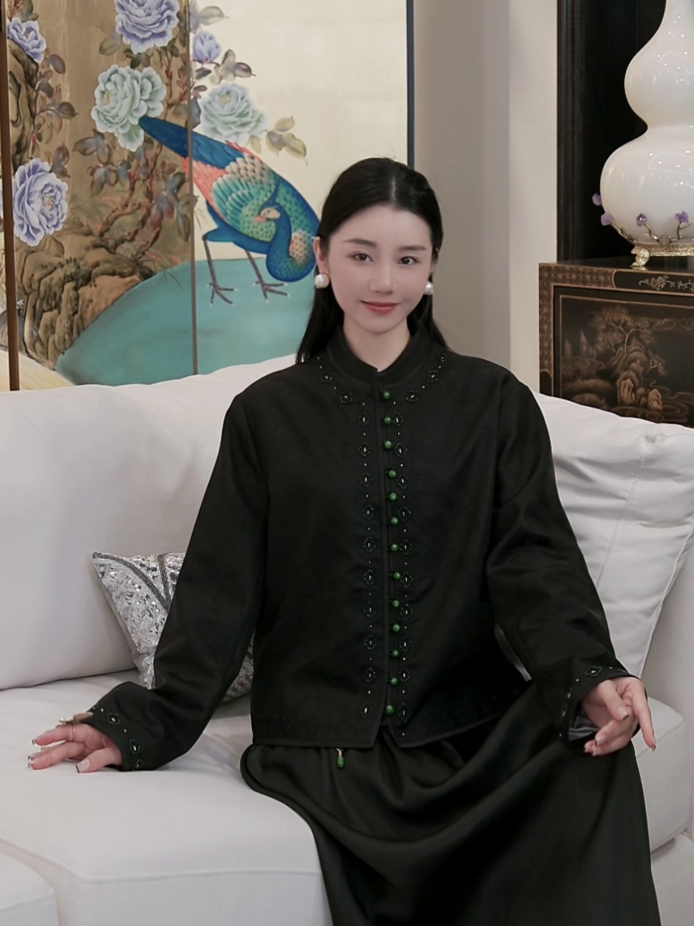 Betty Bairn【传承/江南辞】重缎香云纱桑蚕丝上衣25B-BW329