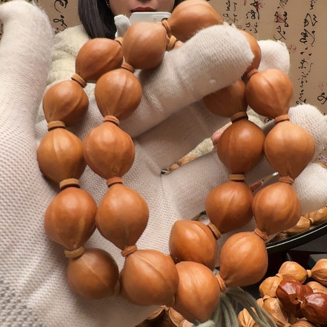 橄榄核手串水晶核