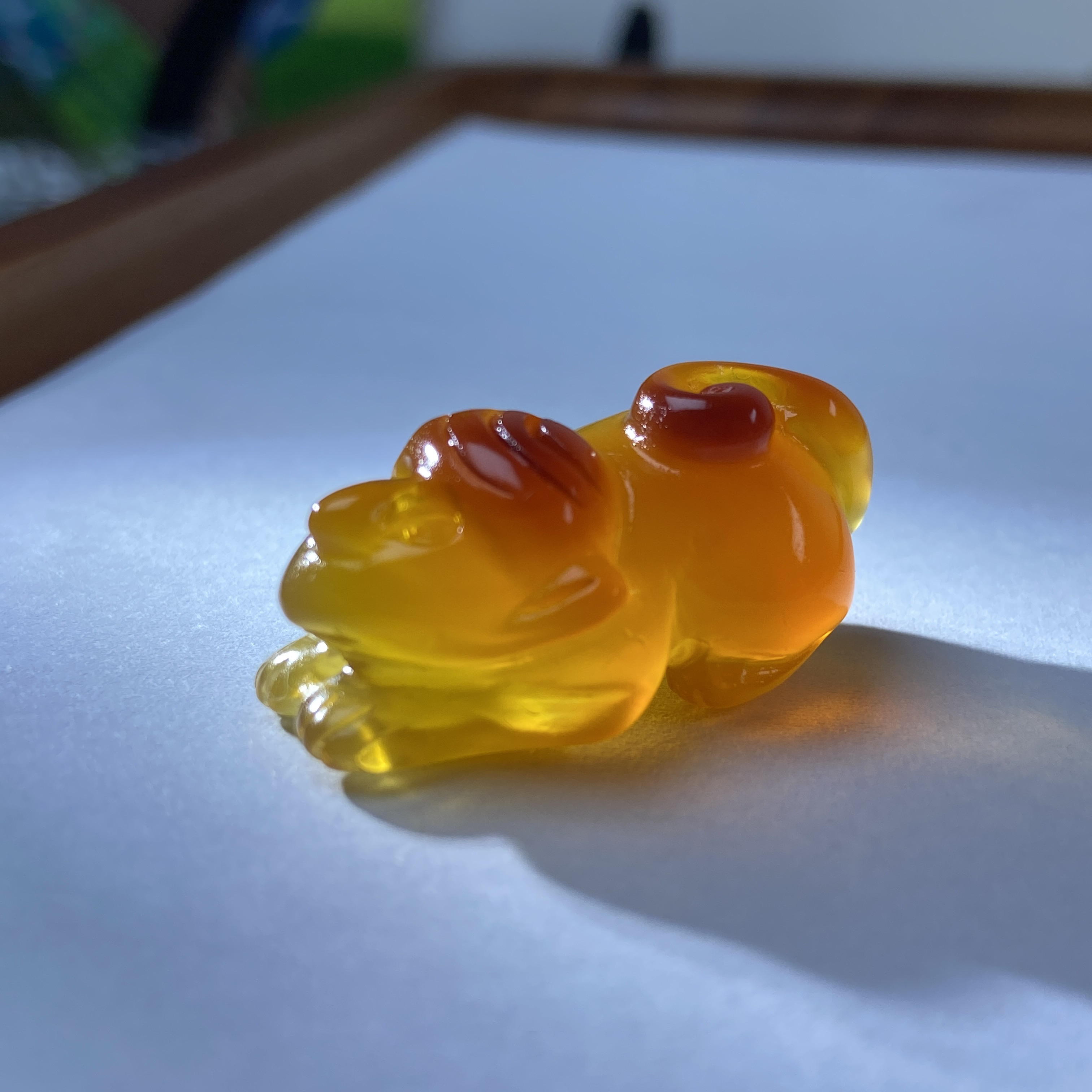 天然玛瑙 手工雕刻 金冰 鸿运当头 猴子吊坠 包挂 钥匙扣