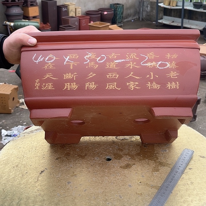 紫砂花盆紫砂等传统