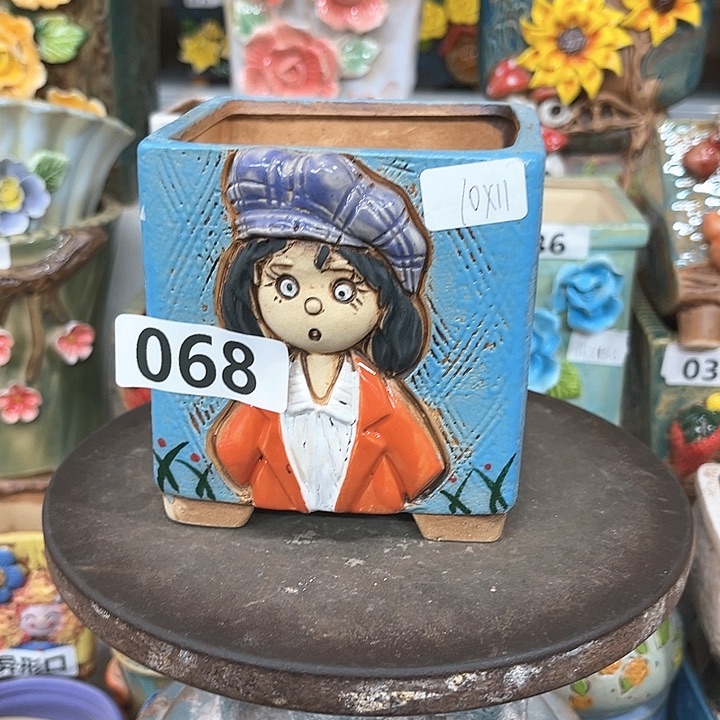 紫砂花盆粗陶材质多肉花盆