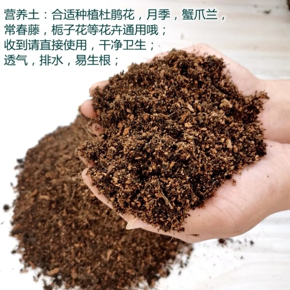 杜鹃花椰糠泥炭土酸性透气排水易生根花卉通用土