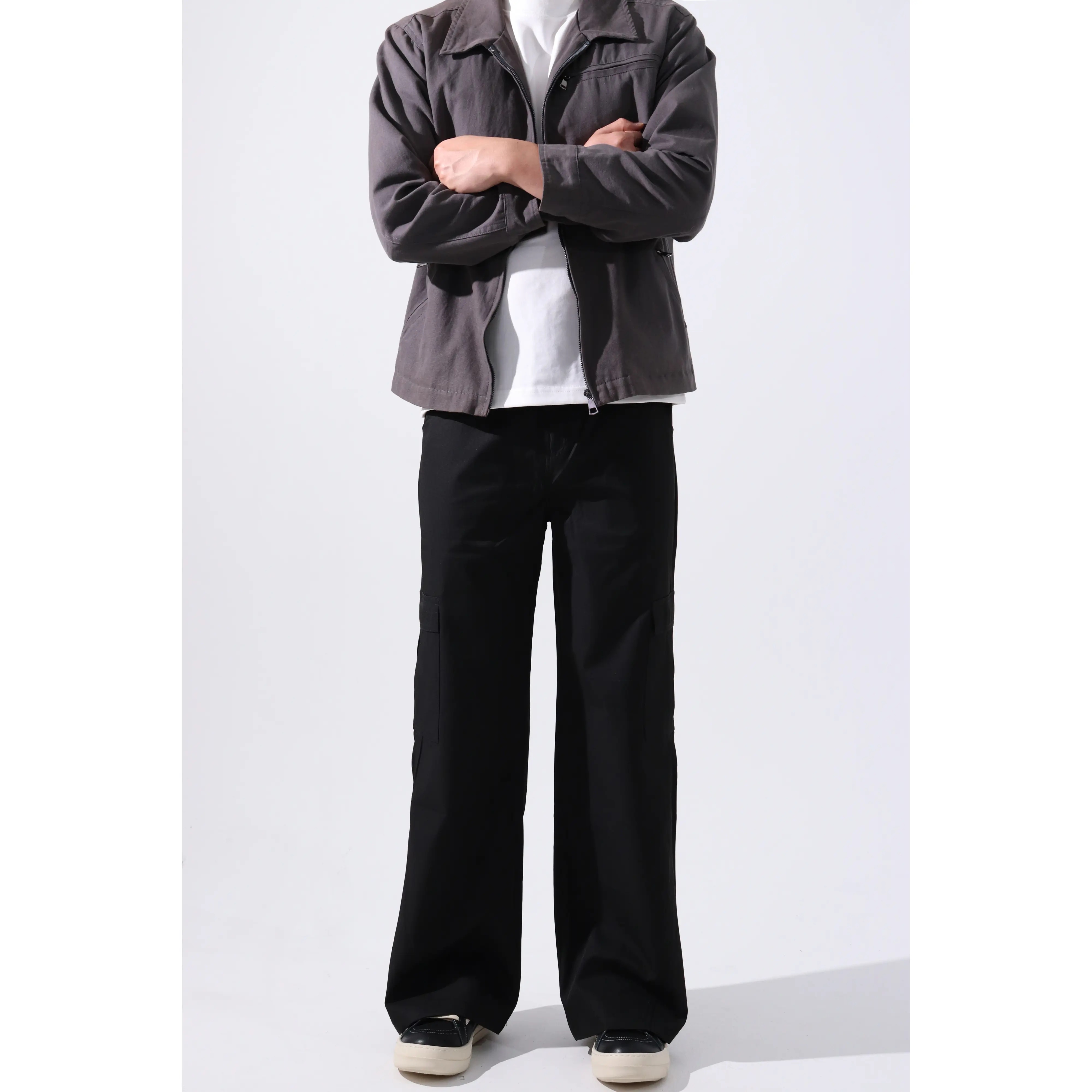 有裤2025早秋大口袋解构侧缝轻薄防泼水宽松微喇户外冲锋裤