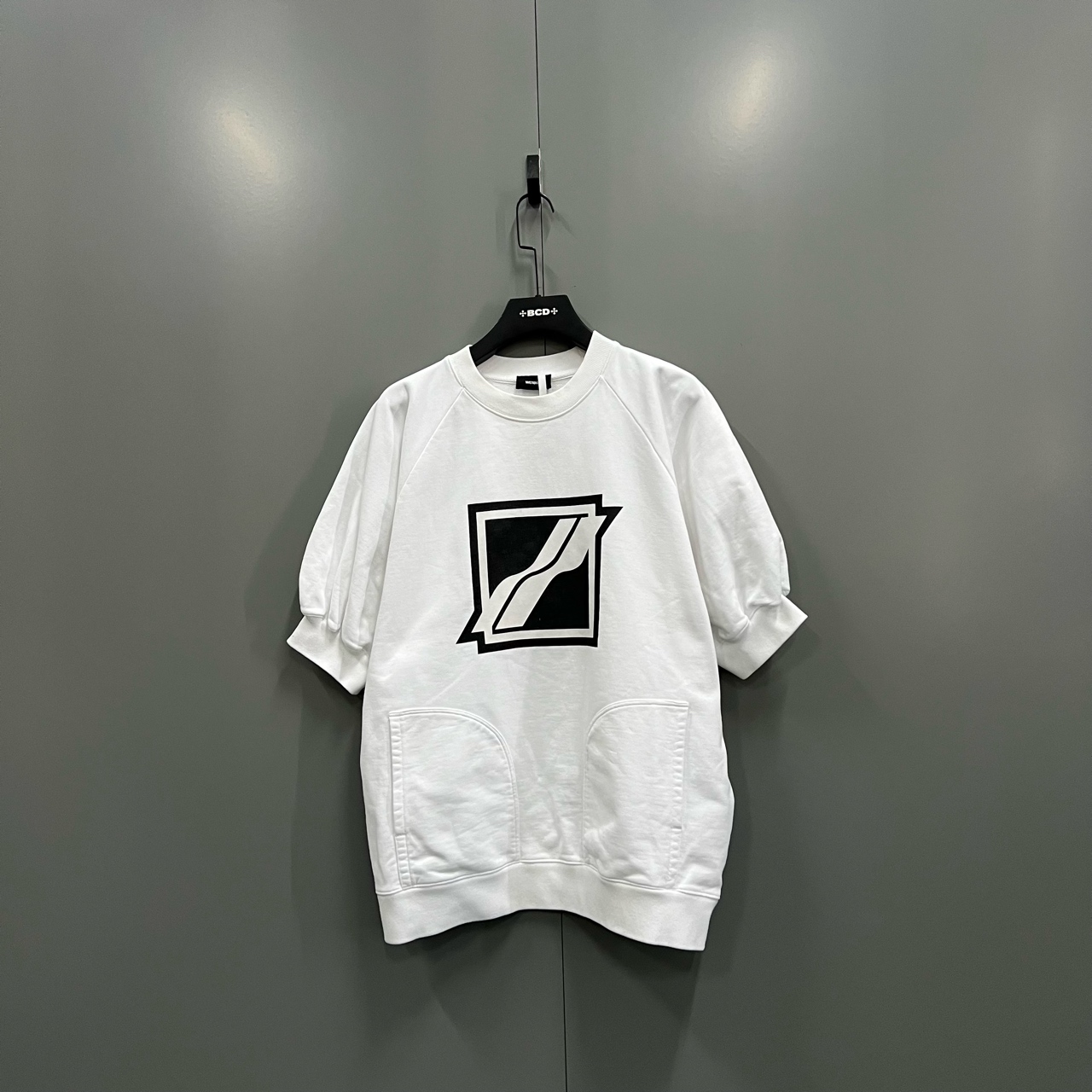 95新 WE11 DONE （bb）123 白色徽标logo印花短袖卫衣 M码