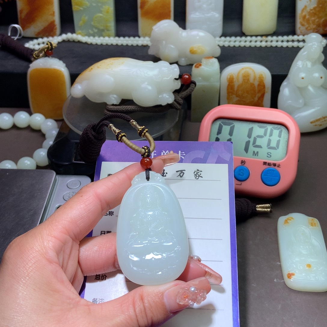 和田玉挂件未镶嵌福****区