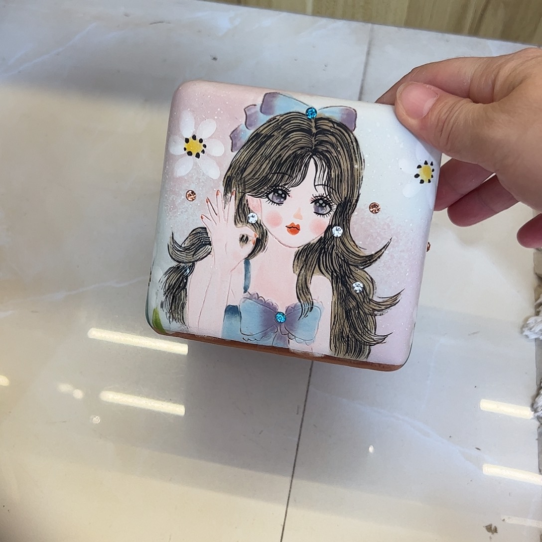 景德镇炫彩手绘景德镇陶瓷花盆