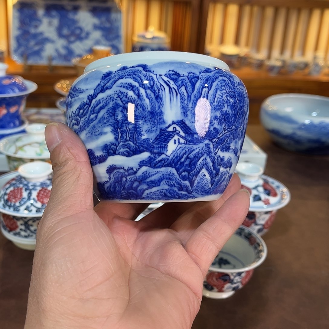 錡镇堂手工手绘渣斗