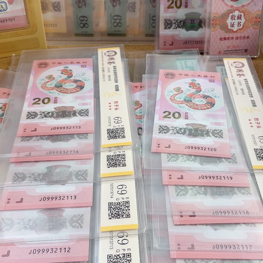 塑料蛇钞099932111到120标十