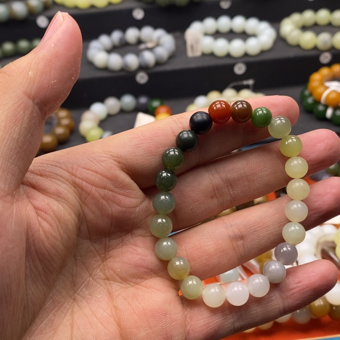 和田玉未镶嵌手链