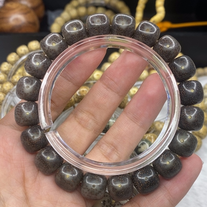 星月菩提手串八**风12黑冰