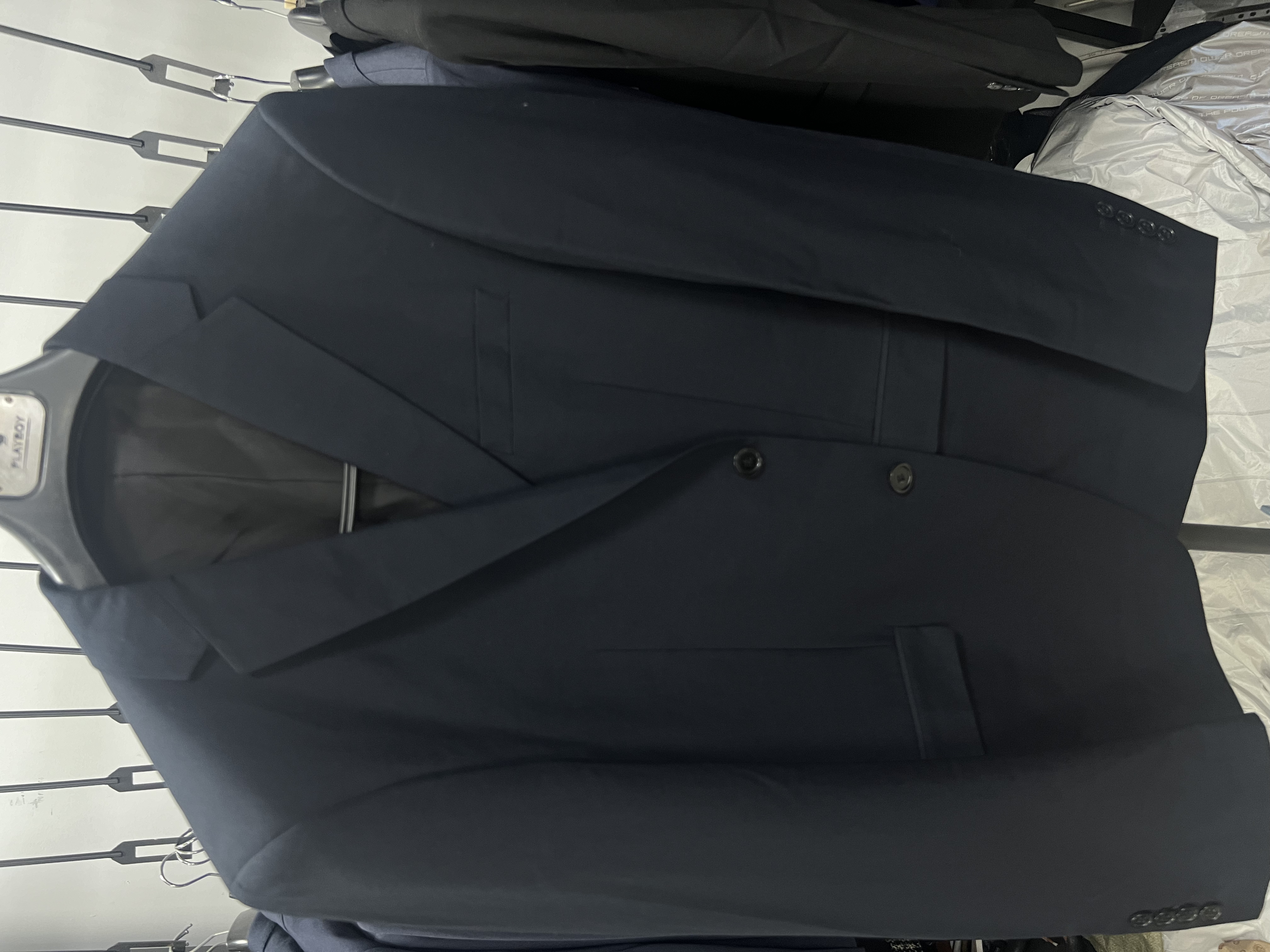 男士高端藏蓝色西服上衣