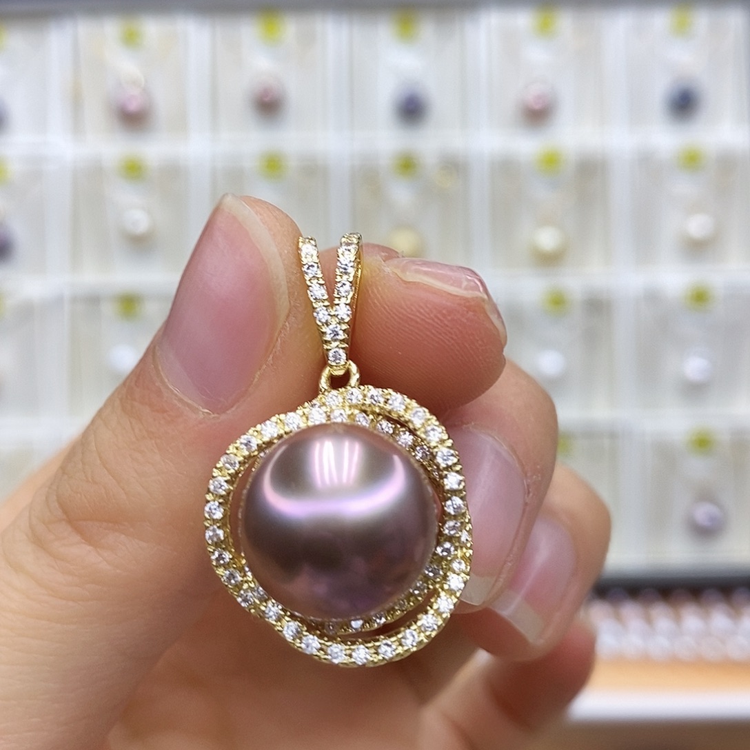 淡水珍珠未镶嵌吊坠(赠链)