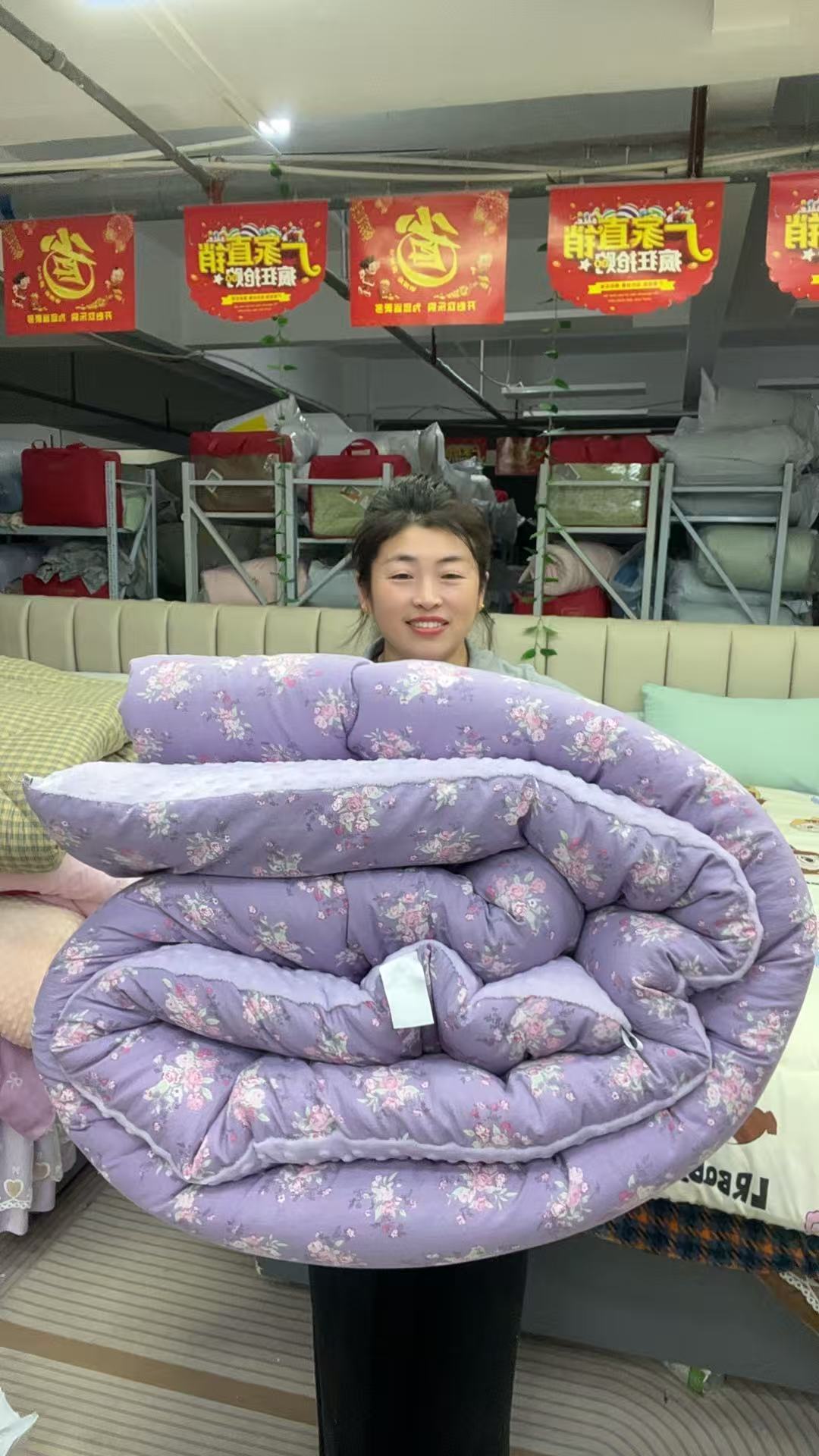 直播介绍大豆垫被被子加厚保暖冬被春秋被芯四季通用单双人棉被