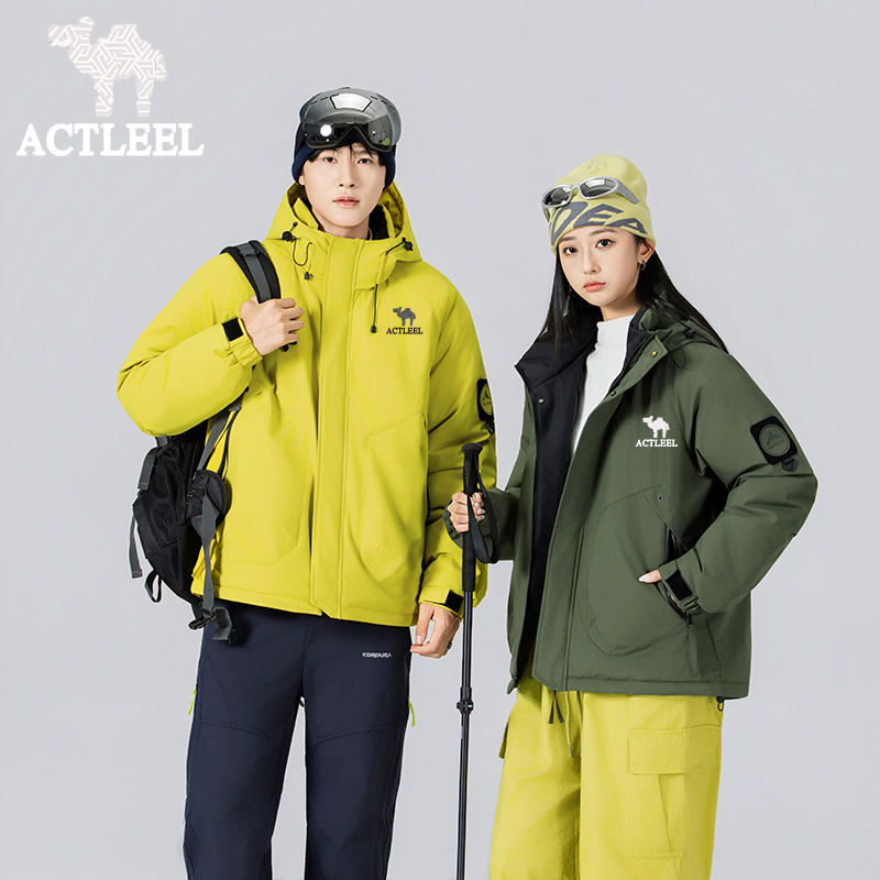 【品牌正品】ACTLEEL美洲户外男女同款棉衣新款连帽保暖棉夹克外套
