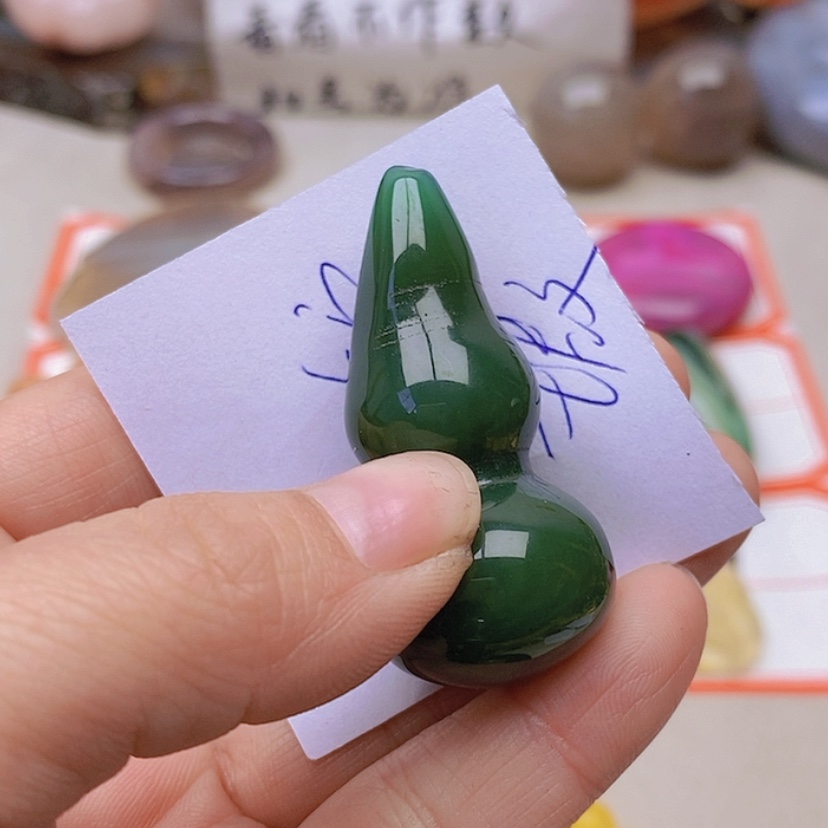 【闪购商品】未镶嵌玛瑙/玉髓珠宝半成品青*