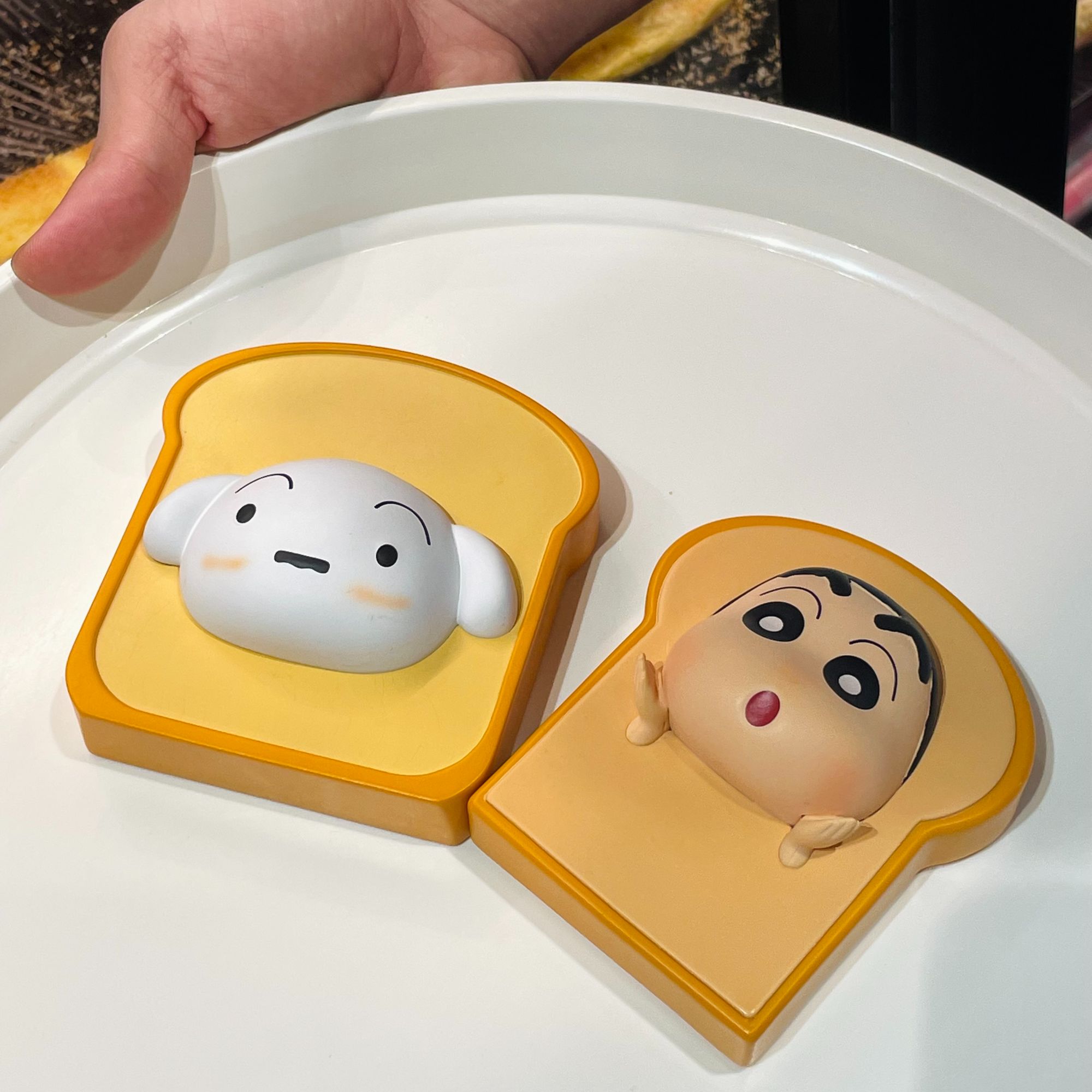 吐司小新小白磁吸冰箱贴组合家居摆件