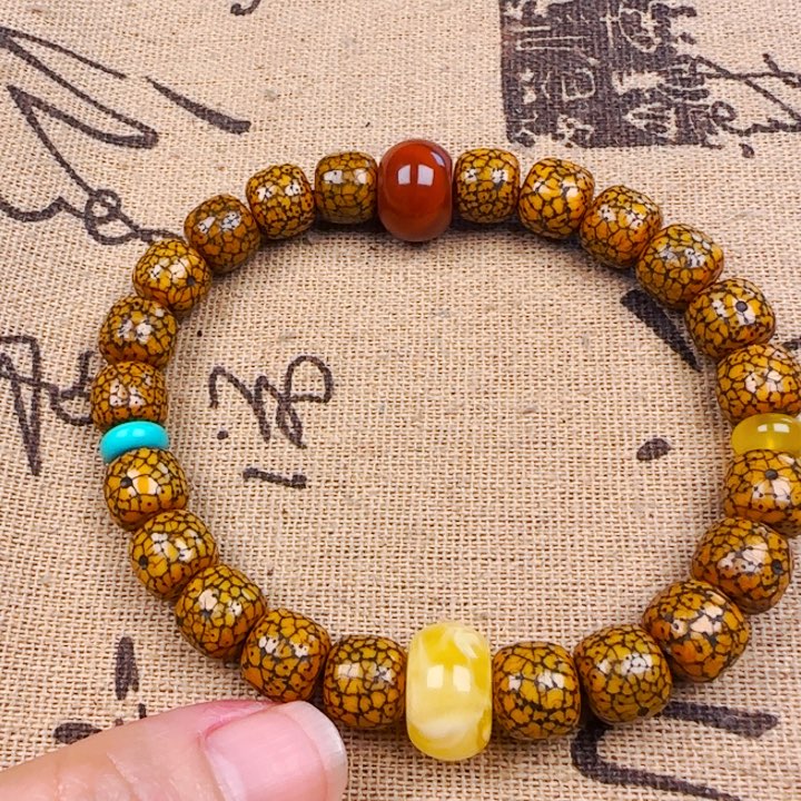 星月菩提吊坠手串