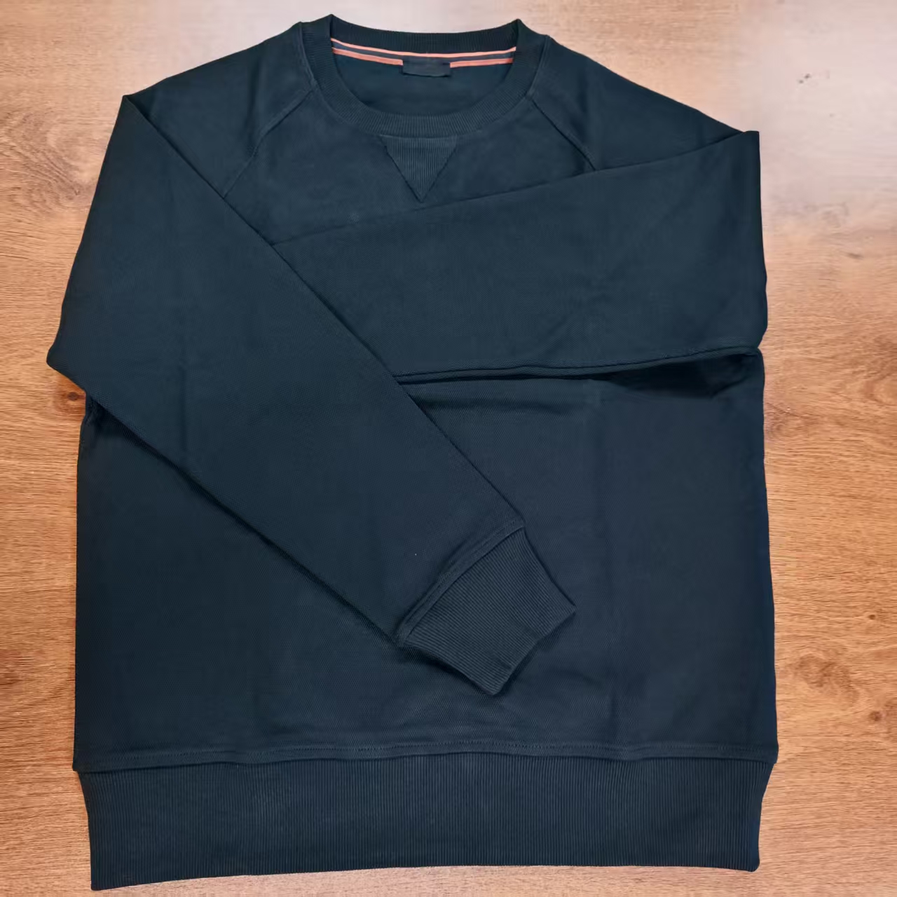 Z秋冬三角标圆领卫衣长袖男款纯色（卡码拍小）