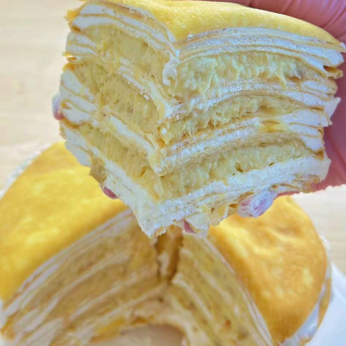 榴莲千层300克榴莲肉 六英寸 顺丰包邮