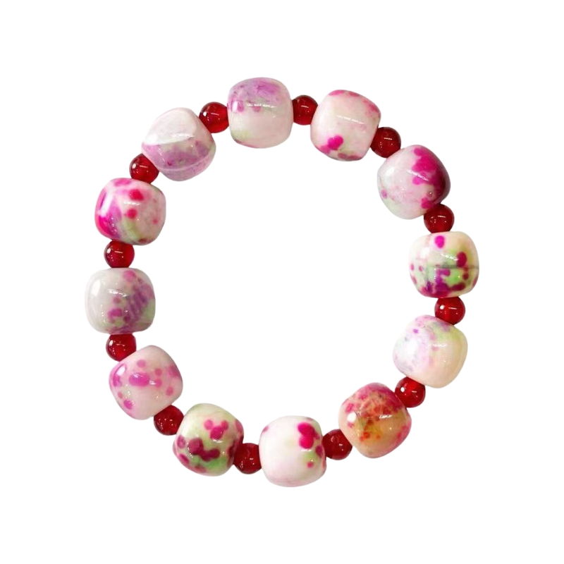 药花魂玛瑙手串(多样性发一件) A28-681