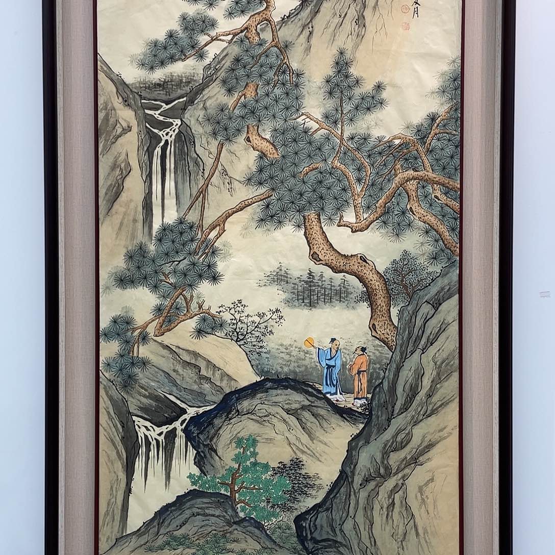 国画凌行志手绘作品