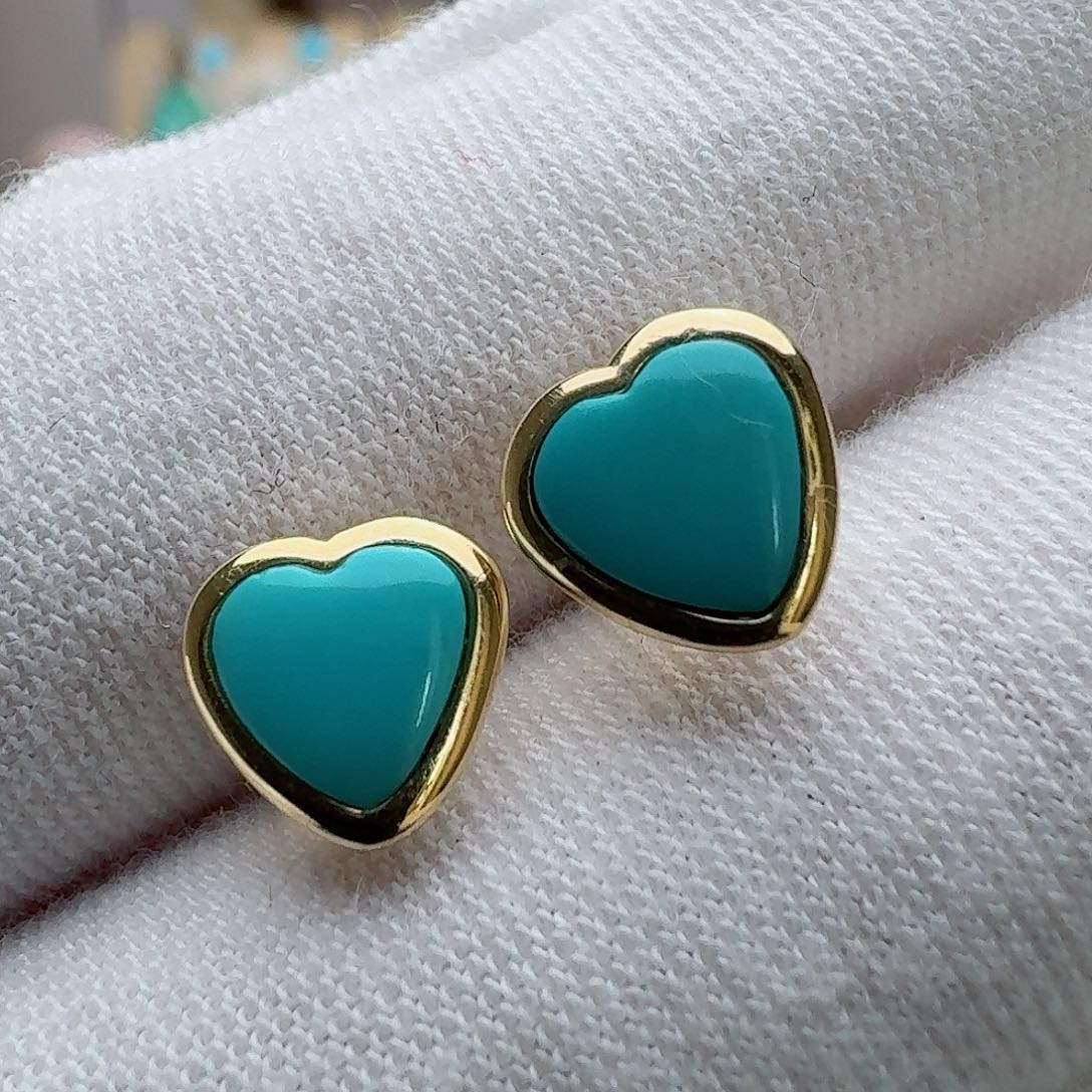 绿松石配饰18K金镶嵌