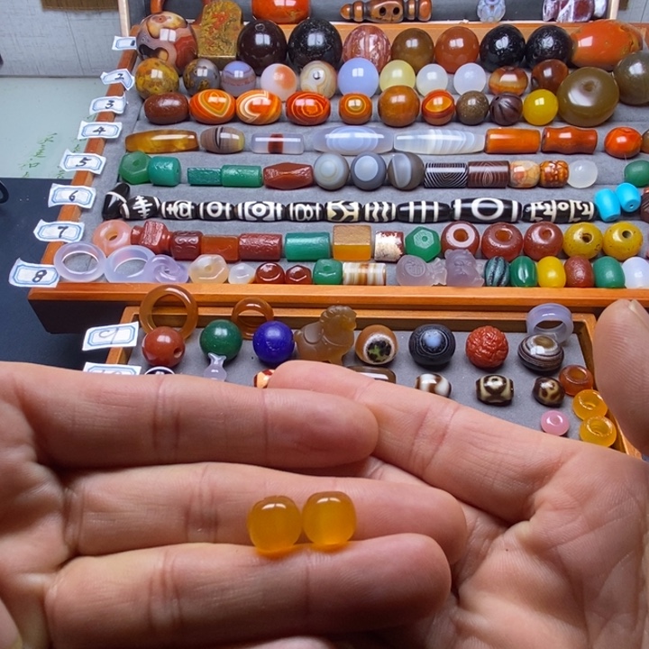 玛瑙/玉髓未镶嵌巴西玛瑙饰品桶珠