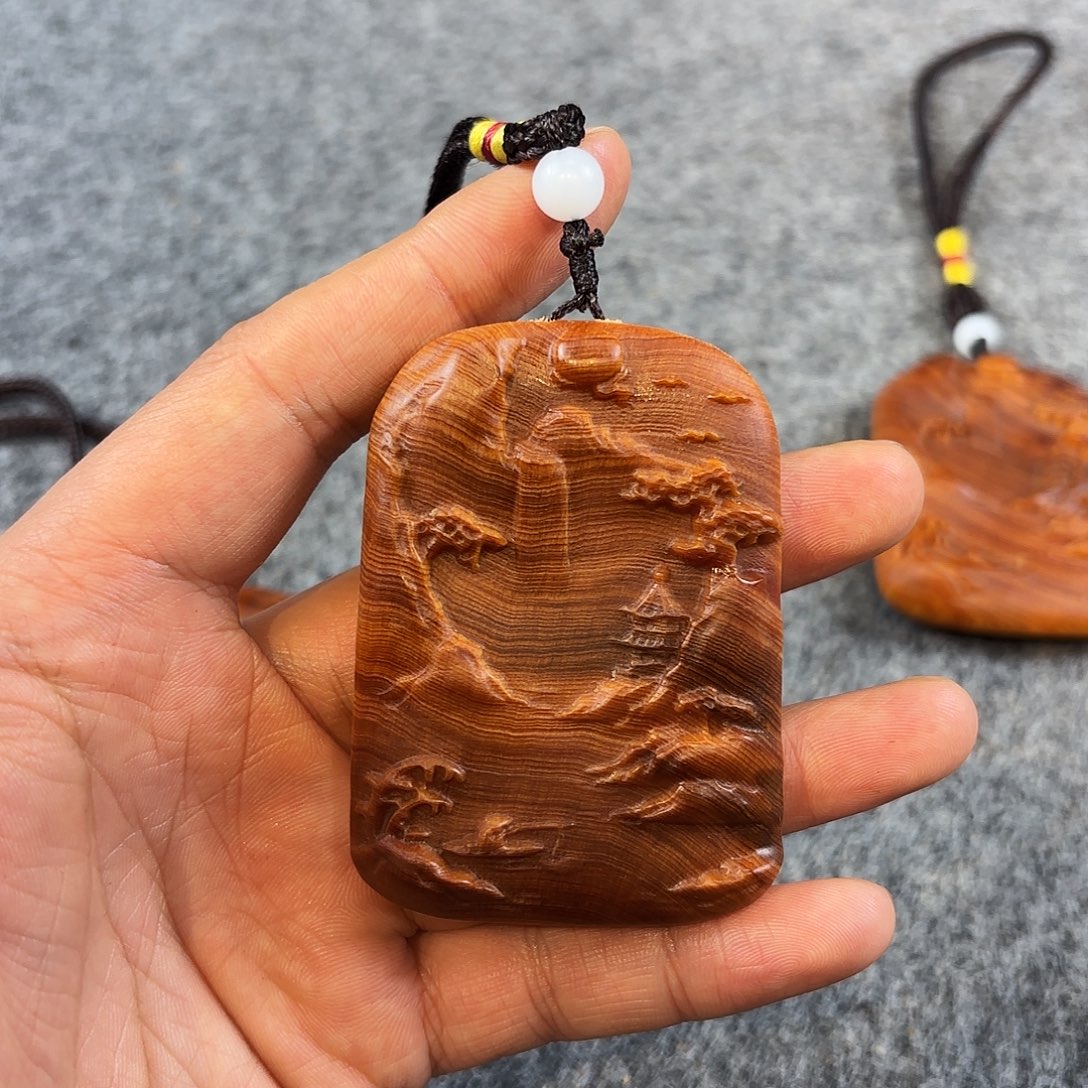 崖柏太行崖柏精品山水把件