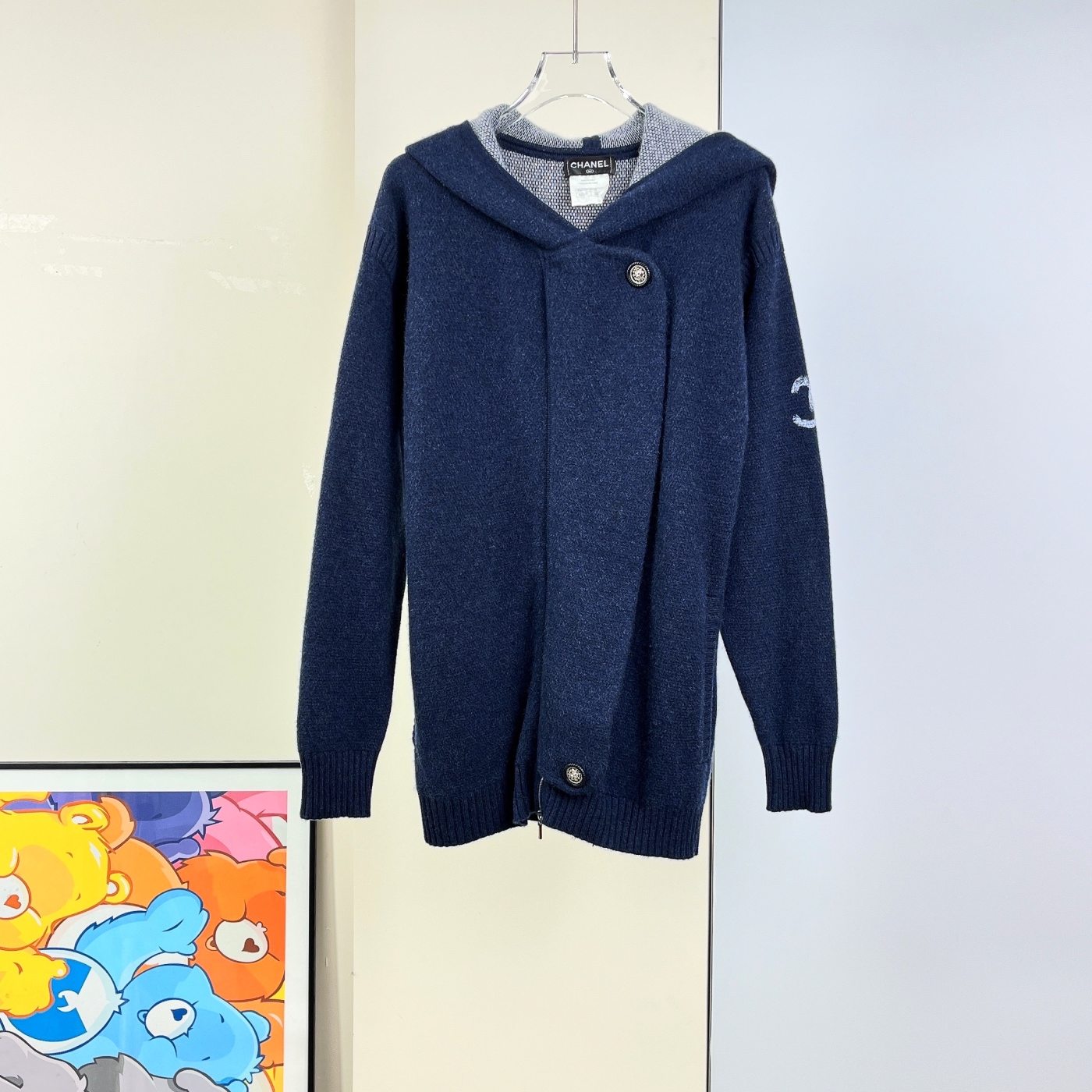 99新 Chanel/香奈儿 毛衣拉链外套/34码/Xspr3622