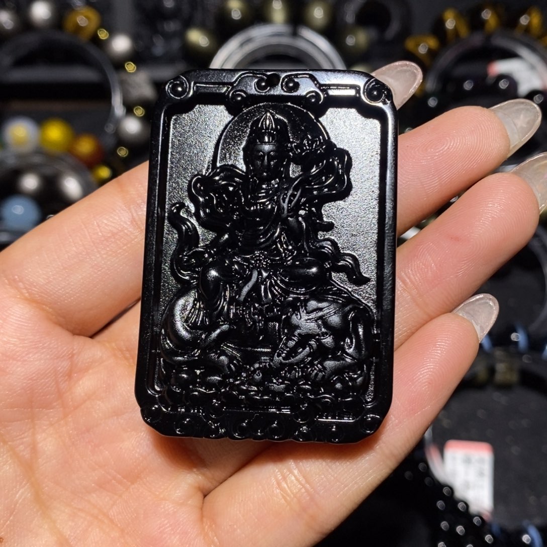 A***赫黑曜岩未镶嵌珠宝奇石