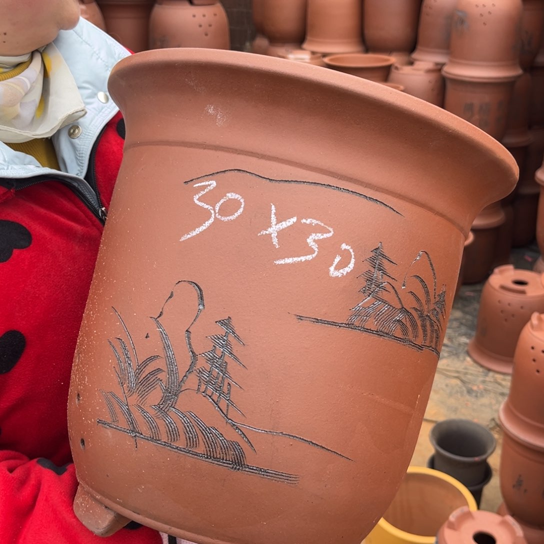 紫砂花盆紫砂花盆