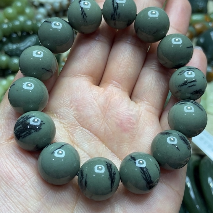 和田玉未镶嵌手链