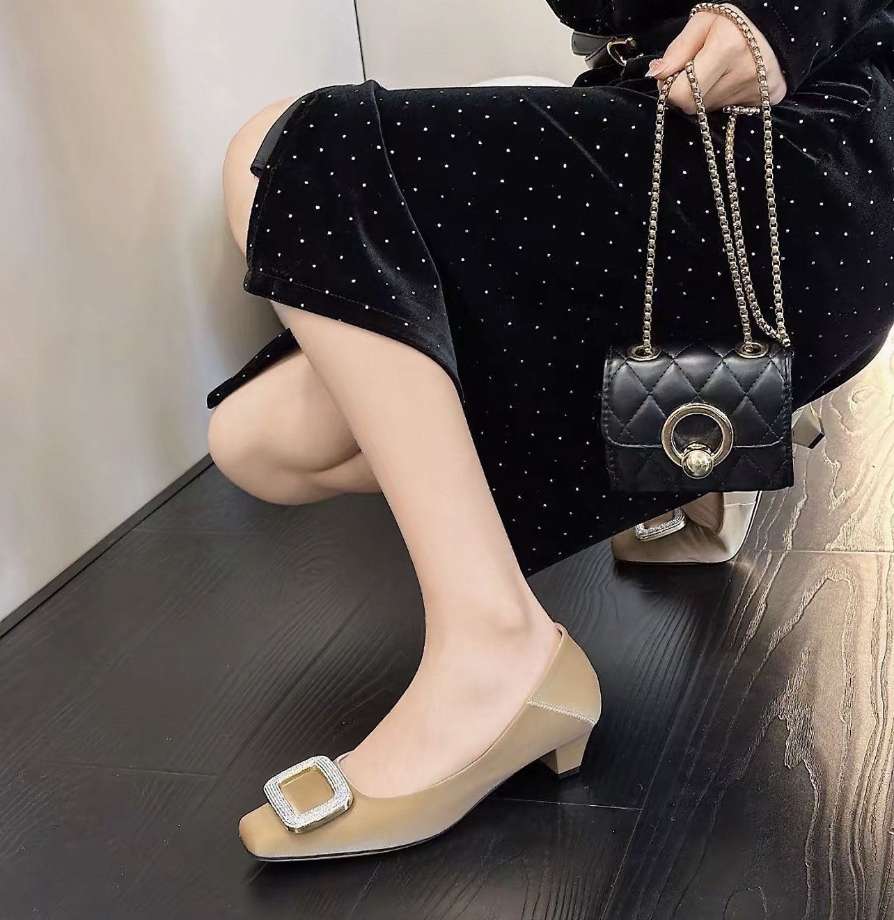 111759格家低跟女单鞋