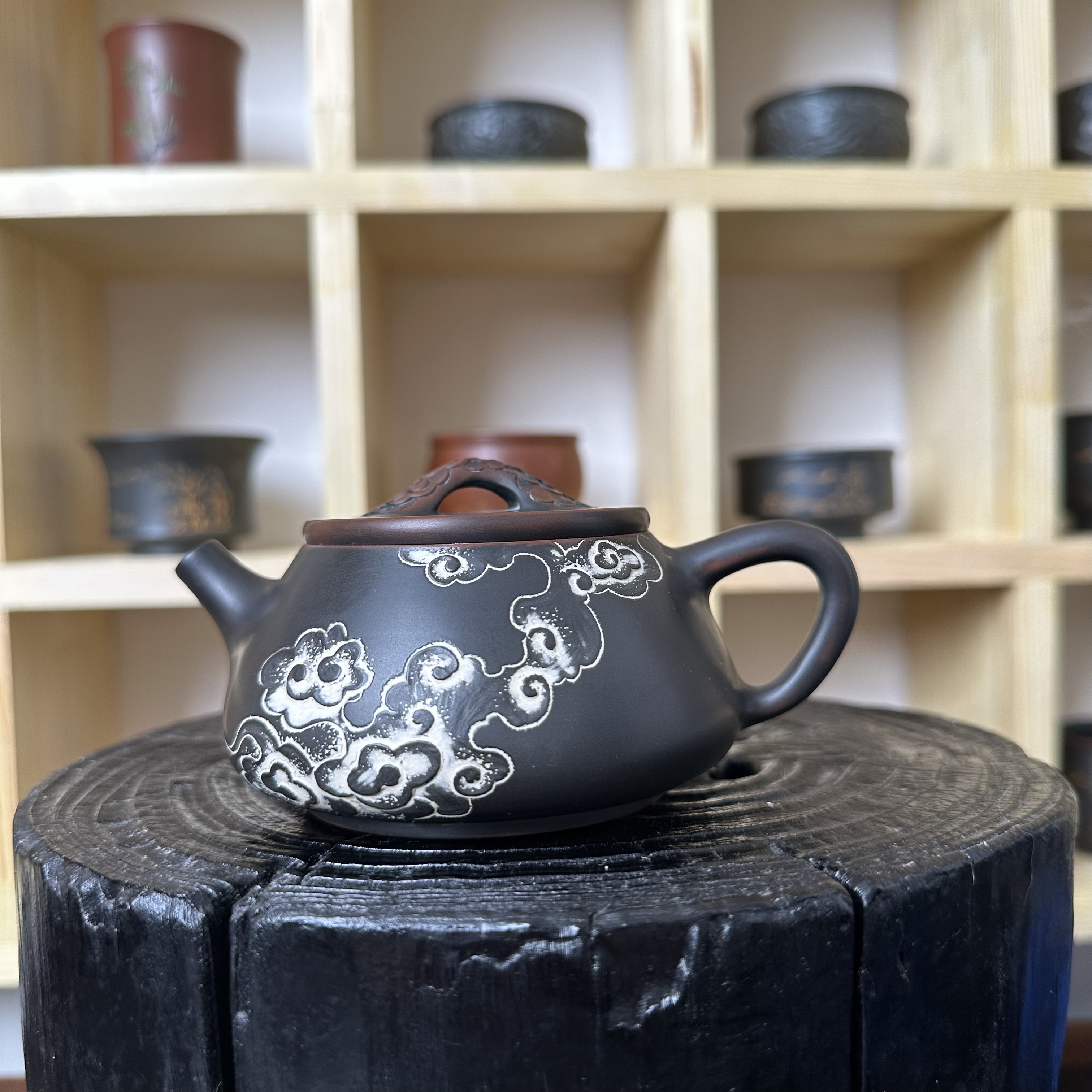 原矿全手工坭兴陶石瓢泡茶壶家用功夫茶具170毫升（盖子有点松）