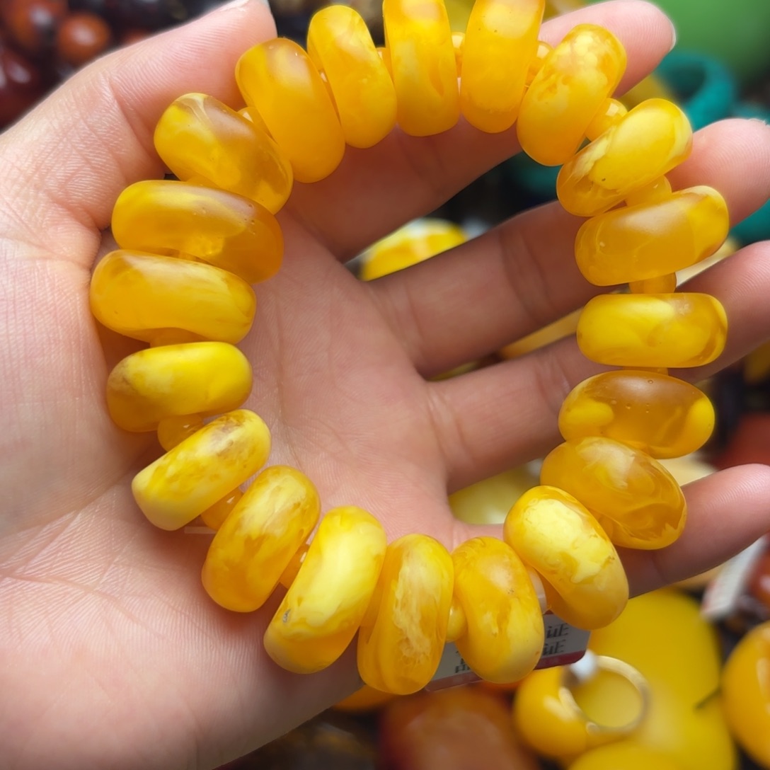 未镶嵌琥珀手链蜜蜡