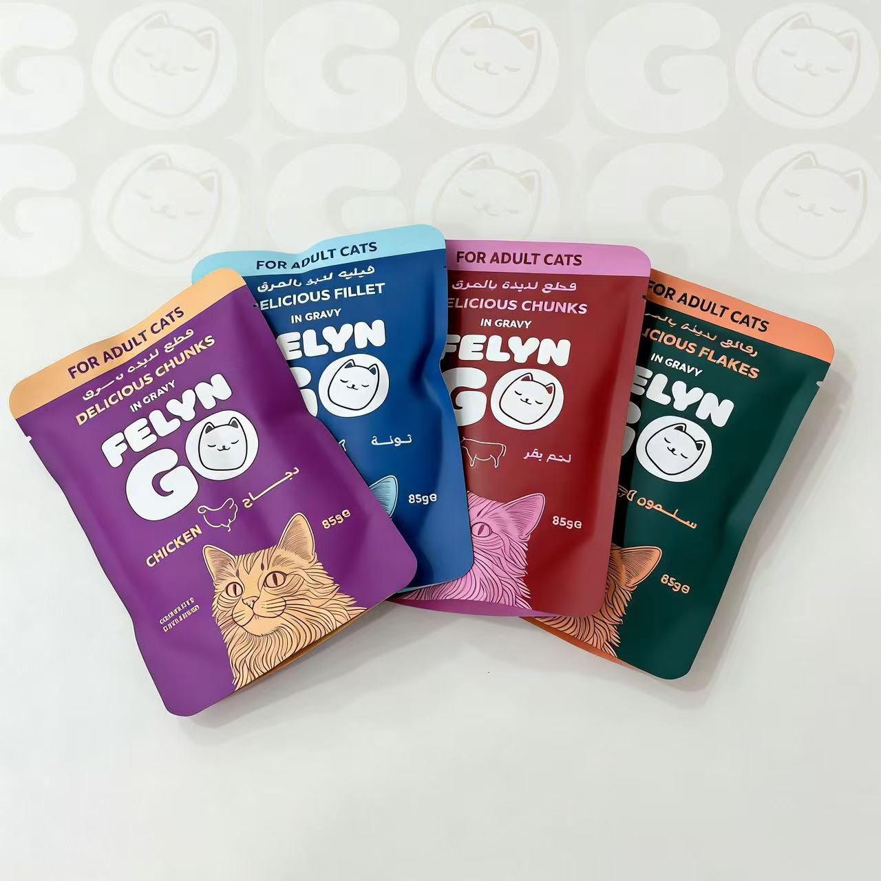 猫咪肉酱包三文鱼味85g牛肉金枪鱼鸡肉味餐包罐头