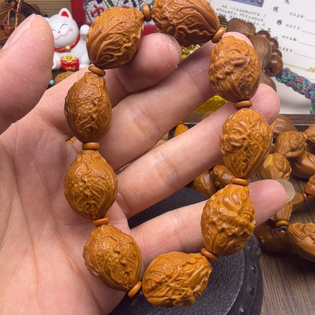 橄榄核手串/手链橄榄核雕刻Q