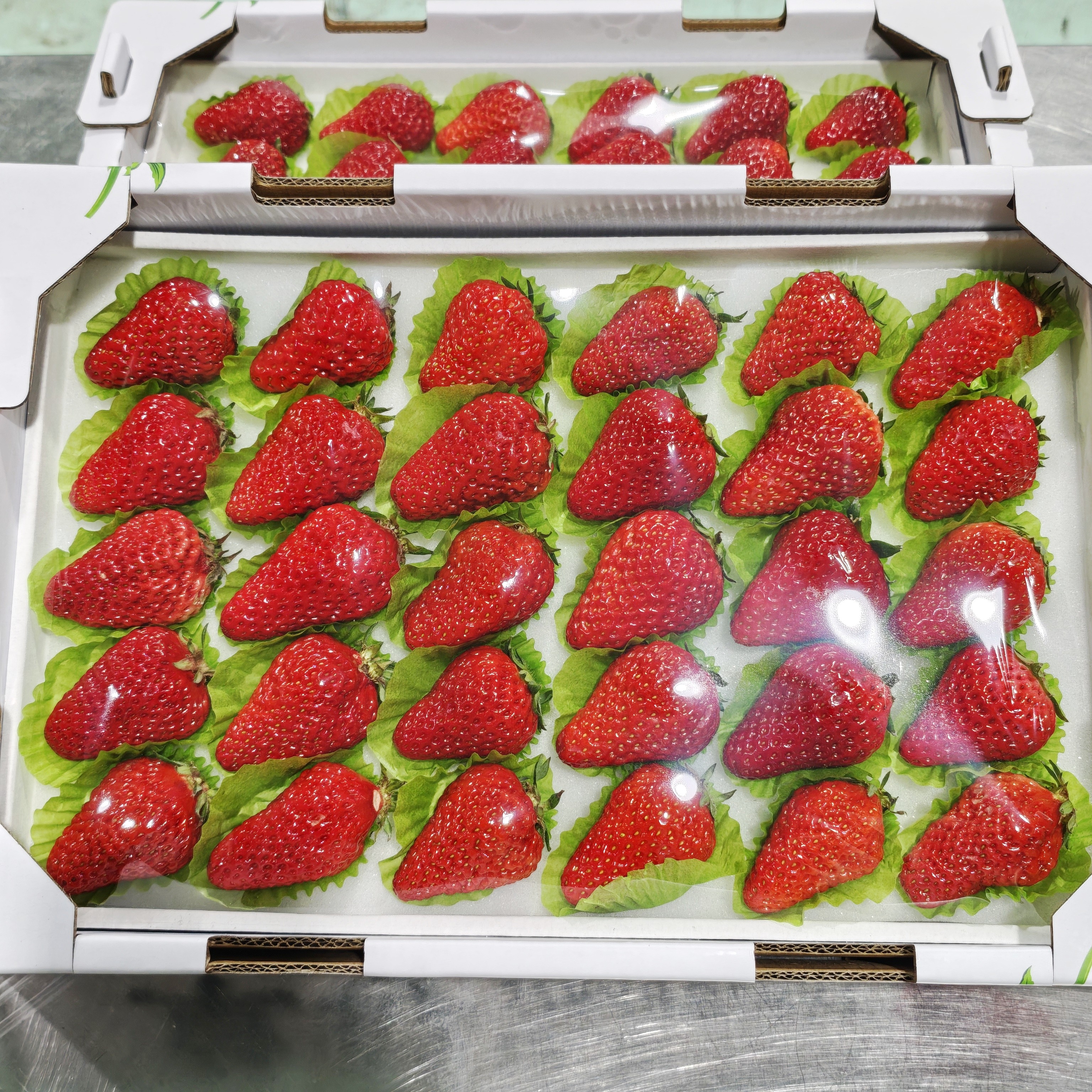 【全国八省】九九红颜草莓 一盒30颗左右 带箱2斤左右