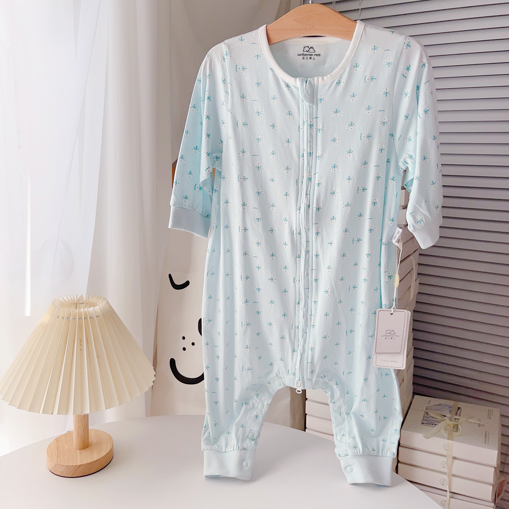 英贝蒂儿百棉花束睡袋家居服爬服