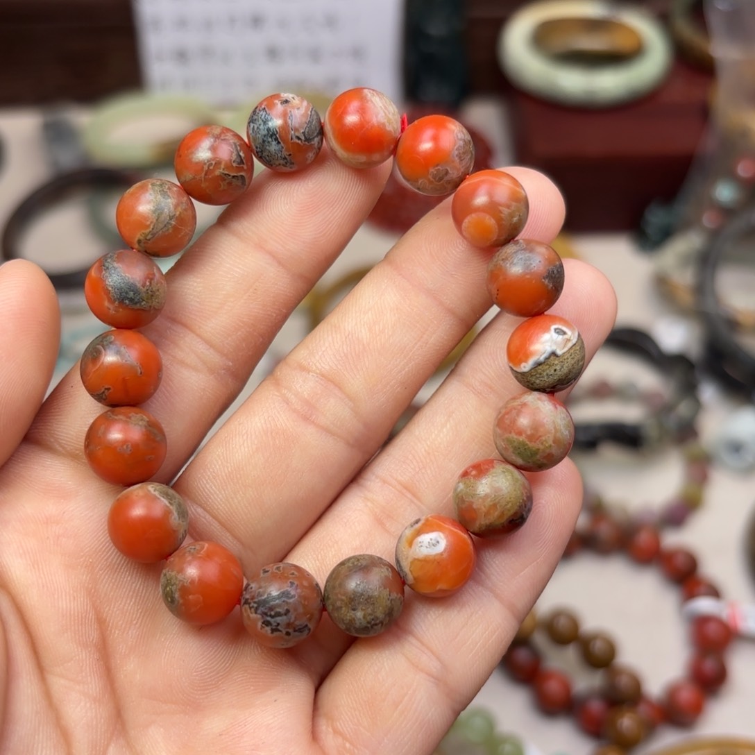 南红玛瑙手链未镶嵌