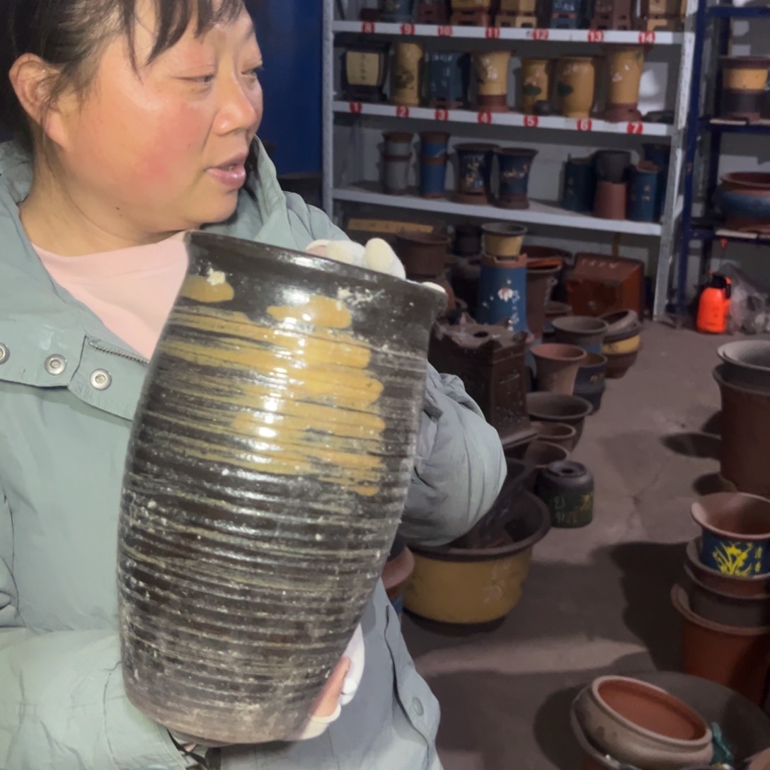 紫砂花盆紫砂花盆14*24