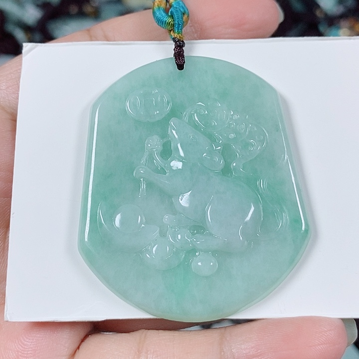 翡翠未镶嵌颈饰玉吊坠天然A货翡翠