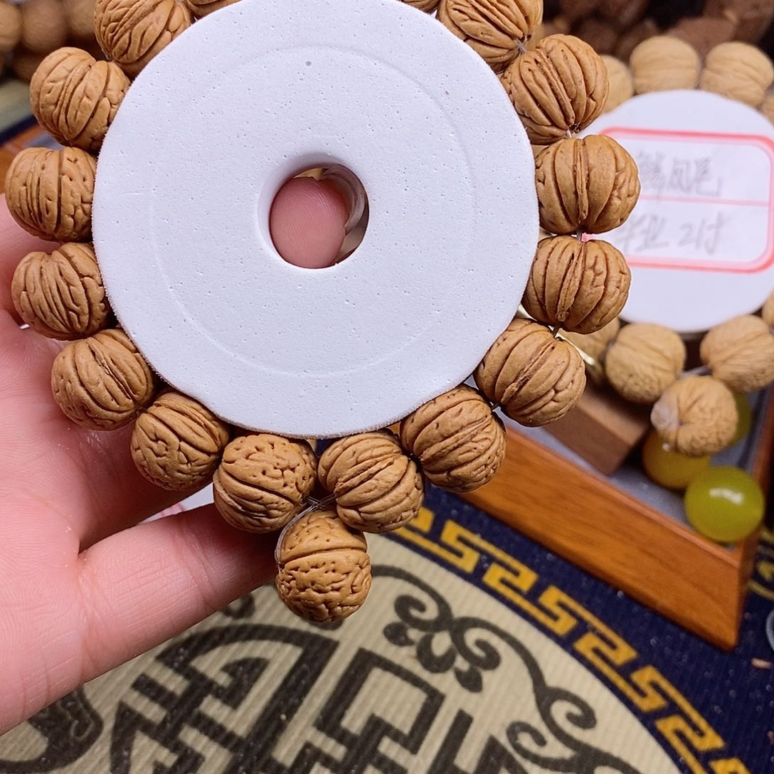 桃核手串李*国野生丹王1.7